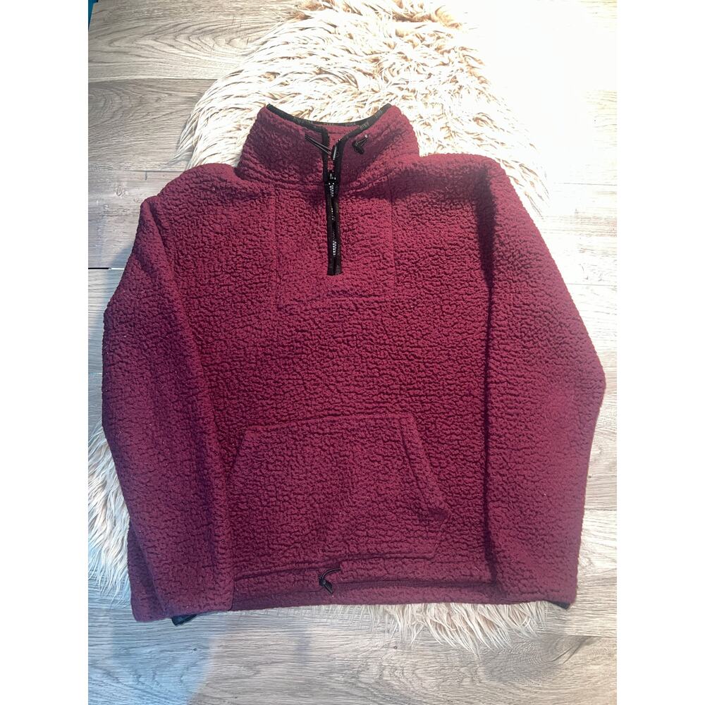 Pink women’s sherpa pullover - Picture 11 of 14